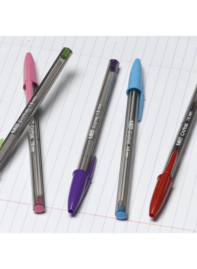 Bic BIC Cristal Xtra Bold Fashion Ballpoint Pen, Bold Point (1.6mm), Assorted Colors, 24-Count (MSBAPP241-A-AST)  - Image 3