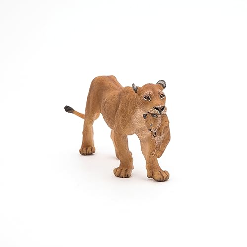 Papo Wild Animal Kingdom Figure, Lioness with Cub, Multicolor (50043) , 6.5cm - Image 4