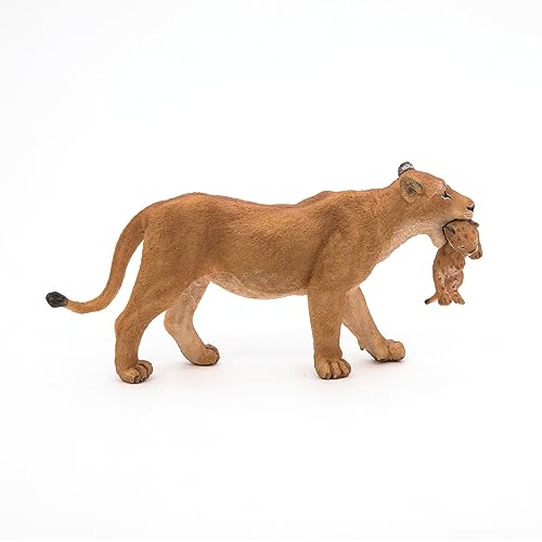 Papo Wild Animal Kingdom Figure, Lioness with Cub, Multicolor (50043) , 6.5cm - Image 2