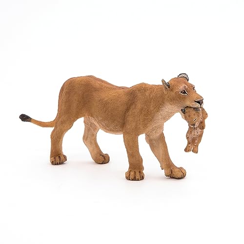 Papo Wild Animal Kingdom Figure, Lioness with Cub, Multicolor (50043) , 6.5cm - Image 3
