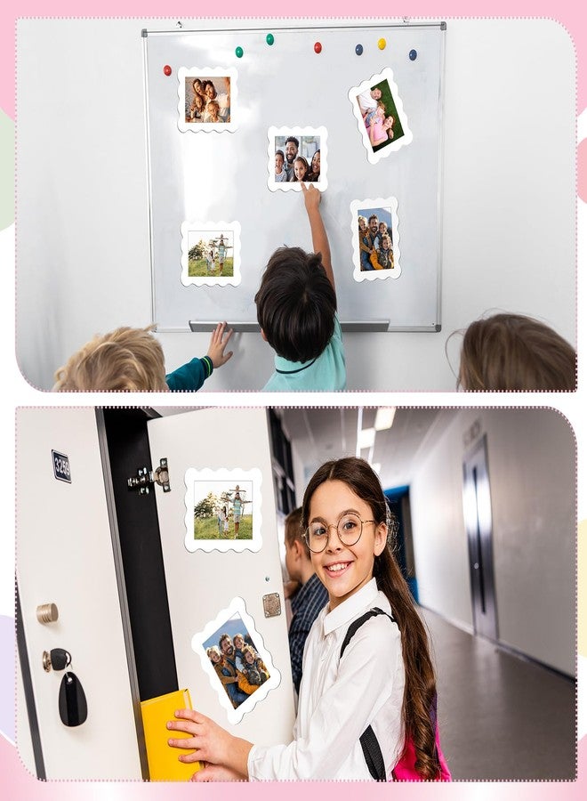 كينغدير مجموعة كينجدر المكونة من 12 قطعة من إطارات الصور المغناطيسية المزخرفة للثلاجة، مقاس 4 × 6 بوصات، لون أبيض، قابلة لإعادة الاستخدام، مغناطيسات إطارات الصور، حوامل صور مزخرفة للثلاجة، المنزل، المدرسة، المكتب، المطبخ، وخزانة الملابس - Image 5