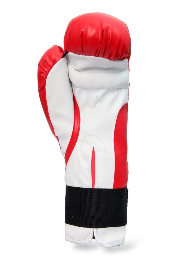 RAKSO Fight Gloves- RED Top Grade Genuine Buffalo PVC Boxing Gloves with Molded Padding & Velcro Strap Gloves for Men & Women (4 OZ, Red) (16 OZ) - Image 5