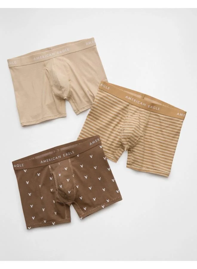 American Eagle AEO Men's 4.5" Classic Boxer Brief 3-Pack