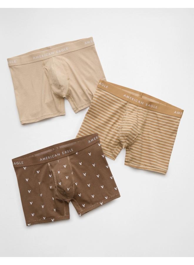American Eagle AEO Men's 4.5" Classic Boxer Brief 3-Pack  - Image 1