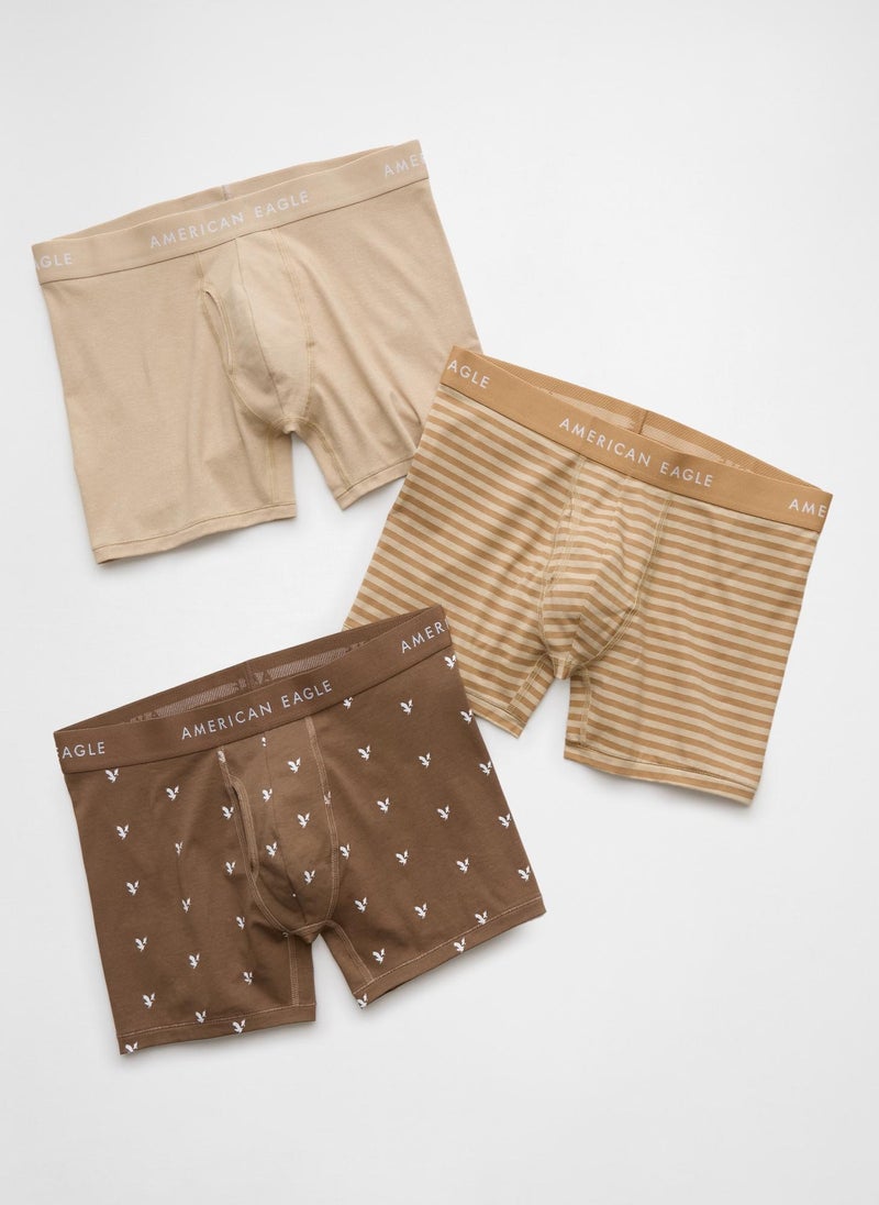 American Eagle AEO Men's 4.5" Classic Boxer Brief 3-Pack 