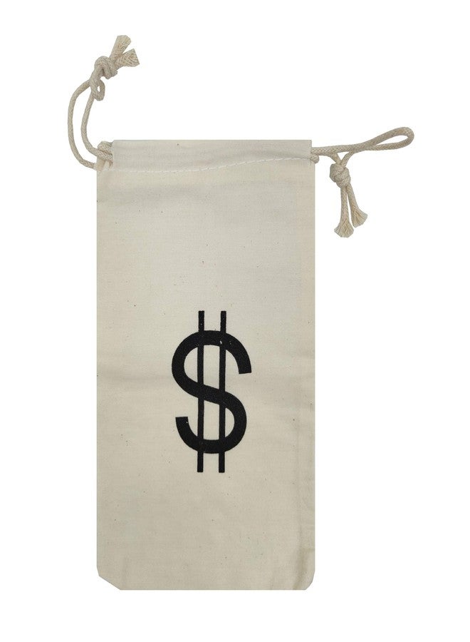 Sanrich 20 Pack Money Bags Drawstring Pouches Goody Bag 5 x 7 inches Canvas Dollar Favor Bags For Themed Birthday Party - Image 5