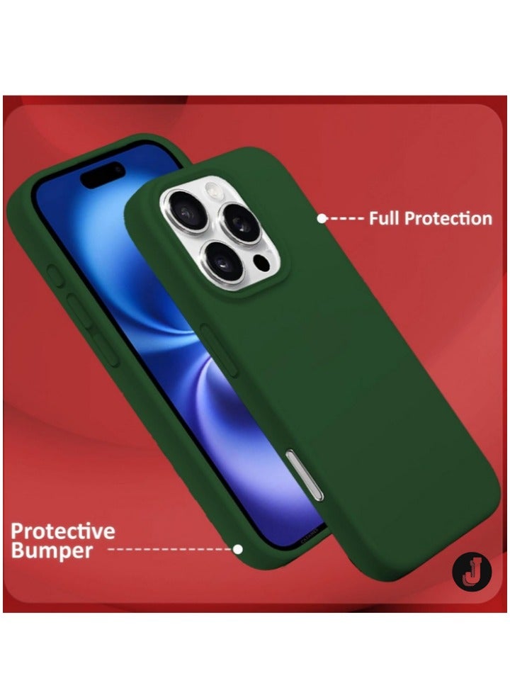 JAJEEK "Ultra Slim Liquid Silicone Case for iPhone 16 Pro Max - Soft Microfiber Lining & Drop Protection" - Image 4