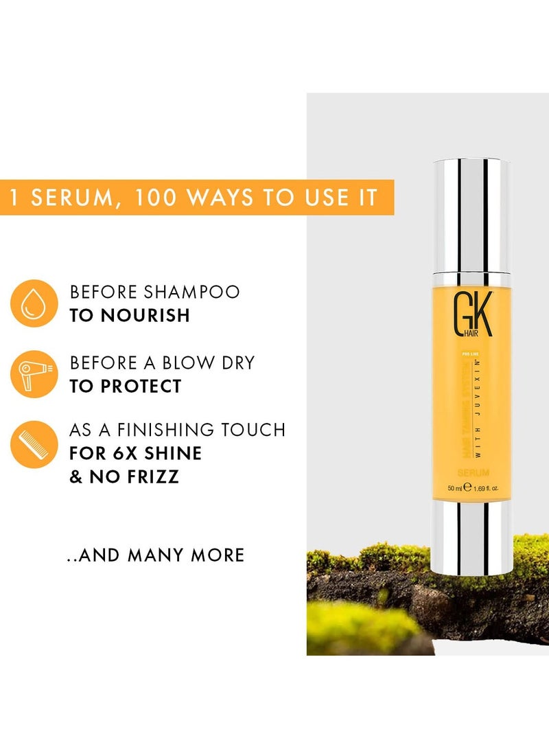 GK Hair Global Keratin Argan Oil Serum 50ml For Women Hair Straightening And Smoothening Provides Instant Shine Softness Strength And Nourishment - Image 4