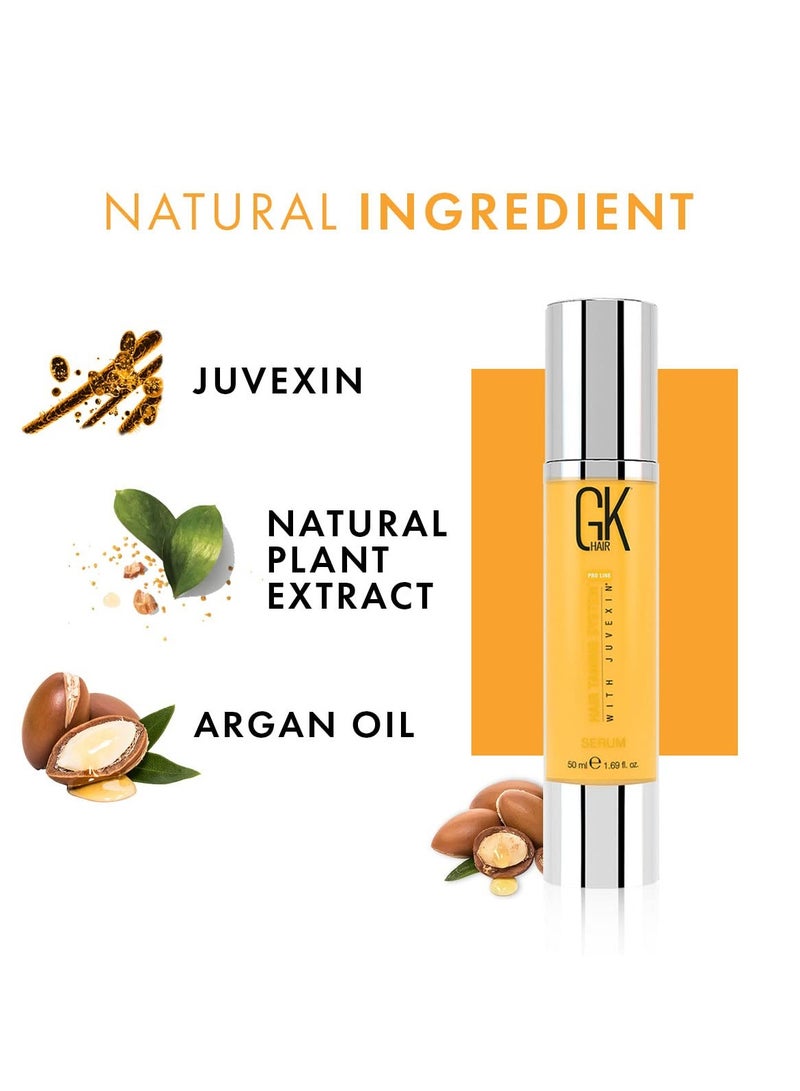 GK Hair Global Keratin Argan Oil Serum 50ml For Women Hair Straightening And Smoothening Provides Instant Shine Softness Strength And Nourishment - Image 3