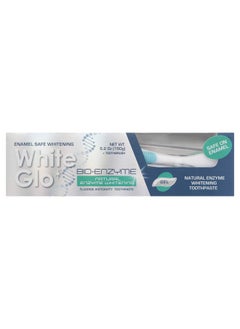 White Glo White Glo Bioenzyme 24 Hour Whitening Toothpaste, Dual Whitening Action, Premium Fluoride-Enriched, Natural Enzyme Technology for Enamel Stain Removal, Extracted from Nature - 5.3 Ounces  - Image 1