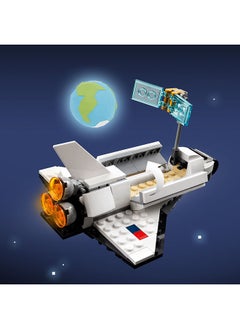 LEGO مجموعة أدوات البناء مكوك الفضاء 31134; إعادة بناؤه إلى شخصية رائد فضاء أو سفينة فضاء; هدية للأطفال الذين تتراوح أعمارهم بين 6 سنوات فما فوق الذين يحبون ألعاب العلوم والفضاء (144 قطعة)  - Image 2