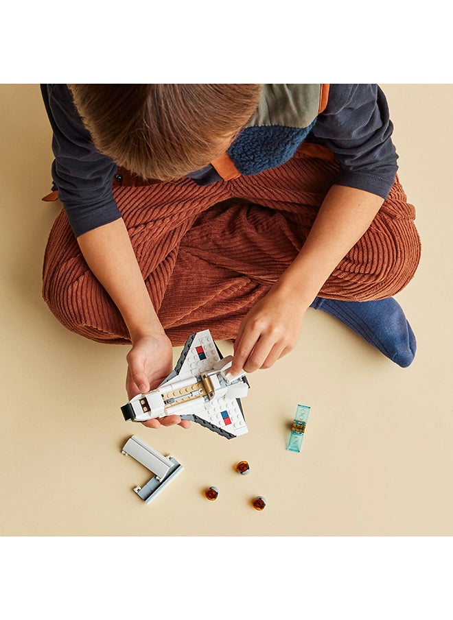 LEGO Creator Space Shuttle 31134 Building Toy Set; Rebuild It into an Astronaut Figure or Spaceship; Gift for Kids Aged 6+ Who Love Science Toys and Space Play (144 Pieces)  - Image 4