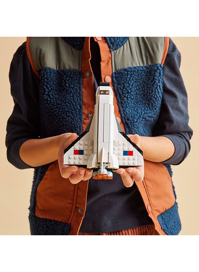 LEGO - Creator Space Shuttle 31134 Building Toy Set; Rebuild It into an Astronaut Figure or Spaceship; Gift for Kids Aged 6+ Who Love Science Toys and Space Play (144 Pieces) - Image 1
