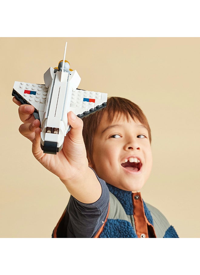 LEGO Creator Space Shuttle 31134 Building Toy Set; Rebuild It into an Astronaut Figure or Spaceship; Gift for Kids Aged 6+ Who Love Science Toys and Space Play (144 Pieces)  - Image 3