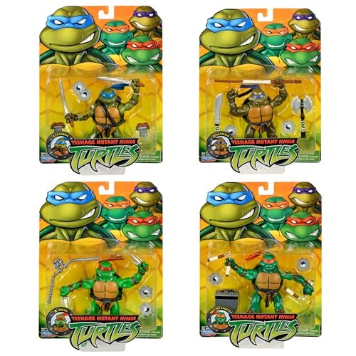 TMNT سلاحف النينجا المراهقون: مجموعة شخصيات 4-pack الكلاسيكية 4" 2003 - Image 3