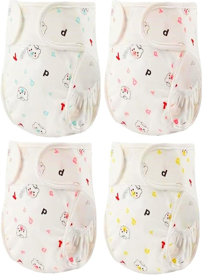 MAIHAO Reborn Baby Dolls Diapers for 17-24 Inch Newborn Baby Doll Diapers Reusable Adjustable Velcro 4-Piece Cute Bear Outfit Accessories - Image 1