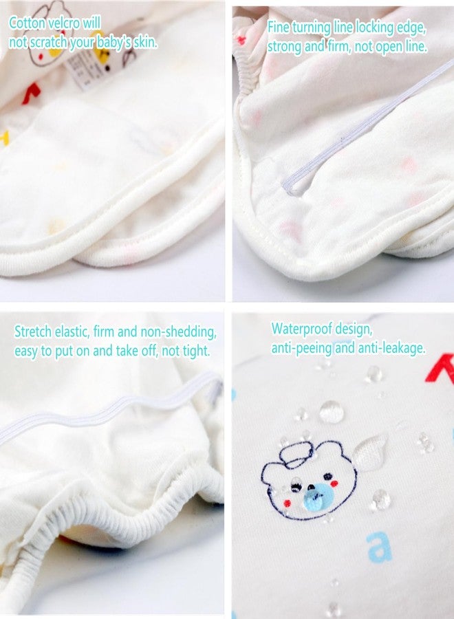 MAIHAO Reborn Baby Dolls Diapers for 17-24 Inch Newborn Baby Doll Diapers Reusable Adjustable Velcro 4-Piece Cute Bear Outfit Accessories - Image 2