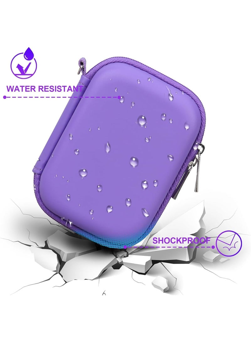 KASTWAVE Digital Pet Carrying Case for Bitzee, Hard Shell Travel Case for Virtual Electronic Pets, Spacious with Compartments for Accessories, Manuals & Batteries (Dual-Tone Purple Design) - Image 5