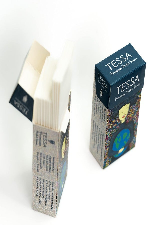 Tessa Soft 2-Ply Facial Tissues, 15 Pulls Per Pack (Unscented Pocket Packs Tissues, Pack of 30, Total - 450 pulls) - Image 1