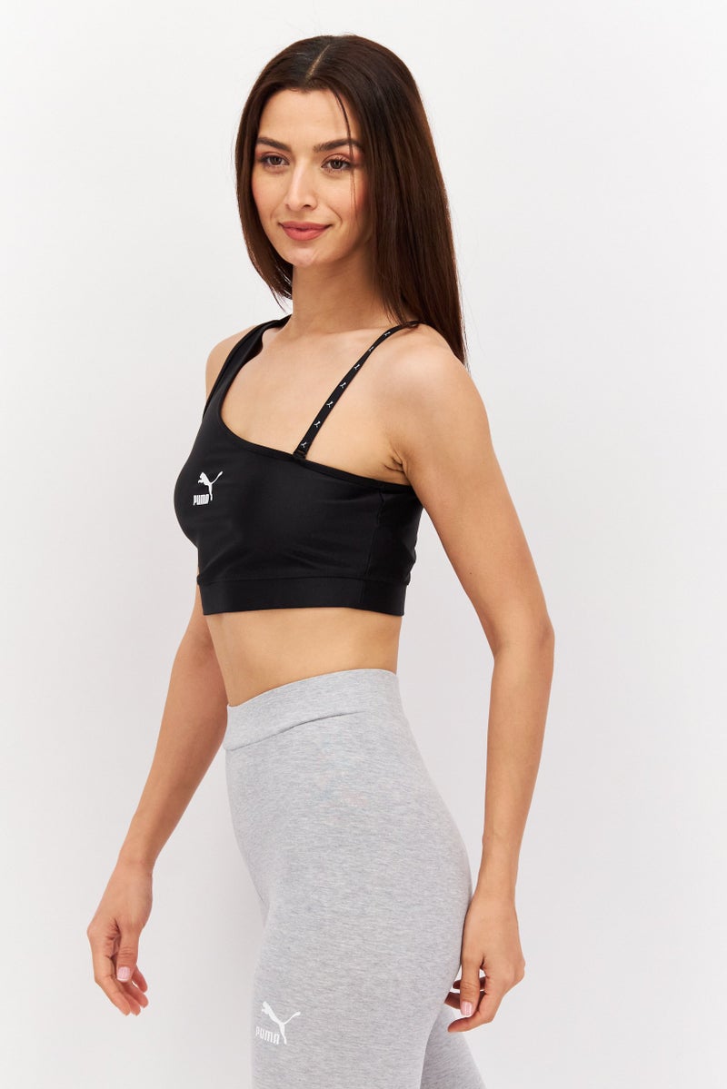 PUMA Women Sportswear Fit Sleeveless Training Crop Top, Black - Image 2