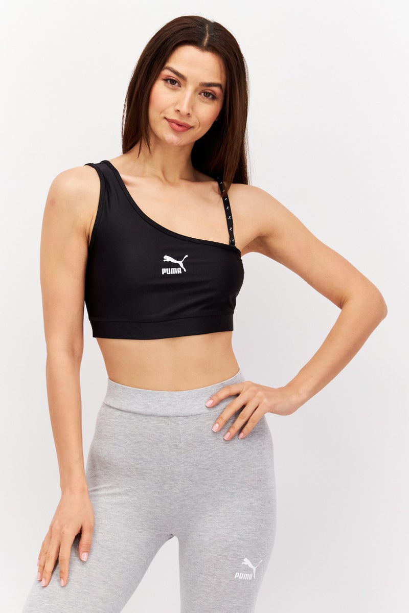 PUMA Women Sportswear Fit Sleeveless Training Crop Top, Black - Image 1