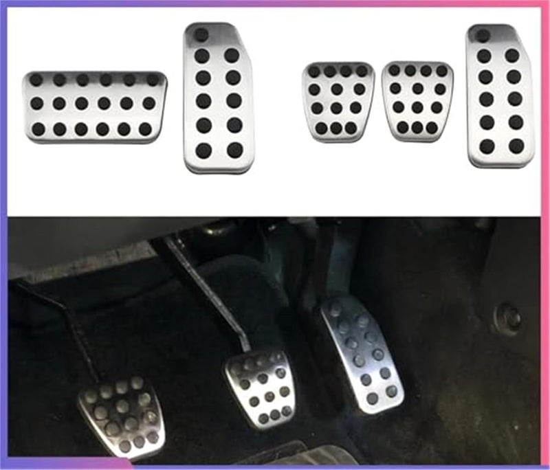 Wivplex Stainless Steel Pedal Pad Set for JAZZ and HRV - Image 3