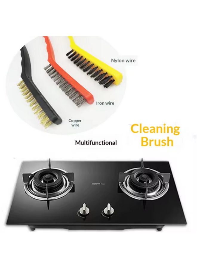 Metal cleaning brush for rust removal, kitchen cleaning tool, nylon brush, stainless steel wire brush, and copper brush - Image 3