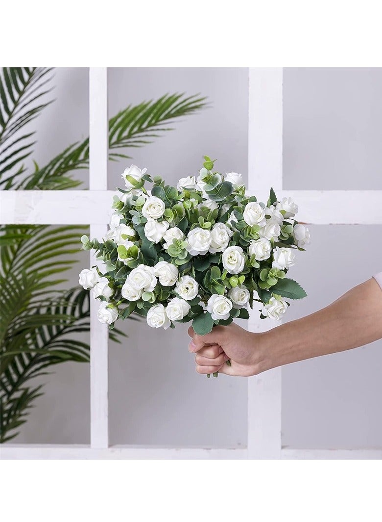 AROAQ Artificial Rose Flowers, Elegant Artificial Flowers Bouquet, Real Looking Silk Roses With Stems For Diy Wedding Bouquets Centerpieces Party Home Decorations And Outdoors, (Pink Color) - Image 3