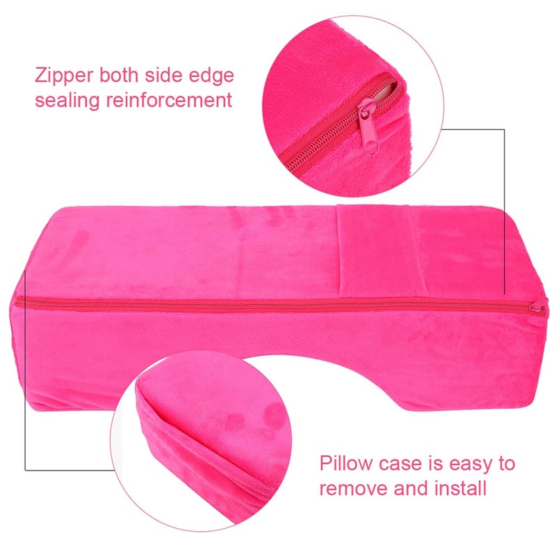 cheekyglo Neck Support Headrest Pillow Uu21Shaped Eyelashes Extension Pillow Eyelashes Grafting Makeup Pillow, Nail Art Hand Arm Rest Manicure Cushion Beauty Salon Pillow(rose Red)rose Red - Image 4