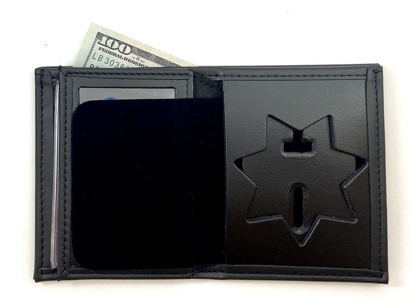 Perfect Fit Shield Wallets 7 Point Star BiFold Hidden Badge Wallet Cutout PF33 Fits for Blackinton B447 SevenPoint Star - Image 2