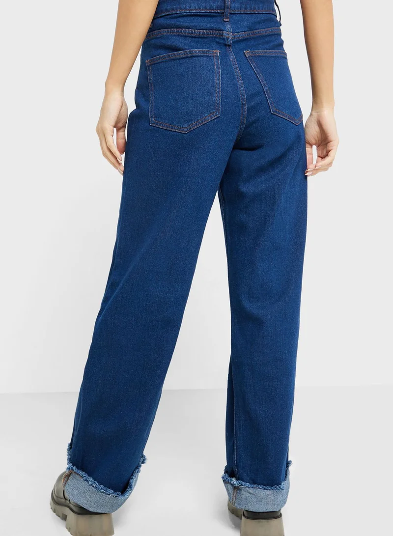 Ginger High Waist Wid Leg Fit Jeans