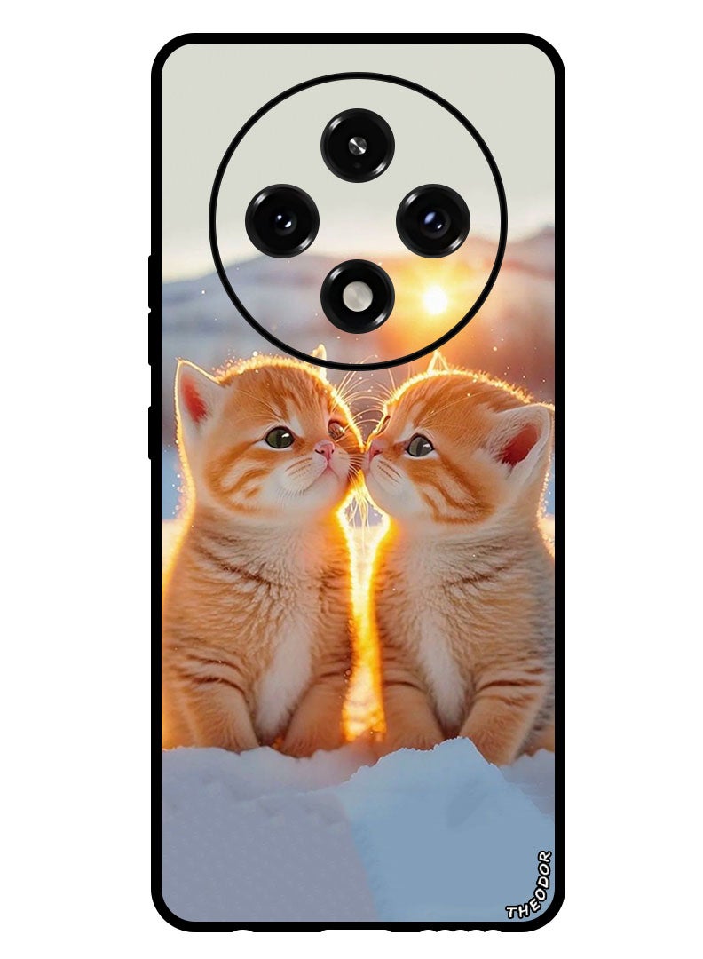 Theodor Protective Case Anti Scratch Shock Proof Bumper Cover For Oppo A3 Pro Cute Cats (2) - Image 1