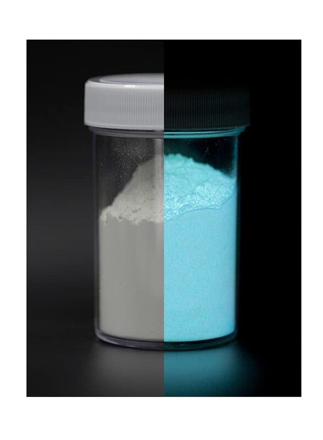 Americos Glow In The Dark Pigment Luminous Powder (Sky Blue) Safe Non-Toxic, For Slime Nails, Wall Painting, Resin, Concerts (30 GM) - Image 2