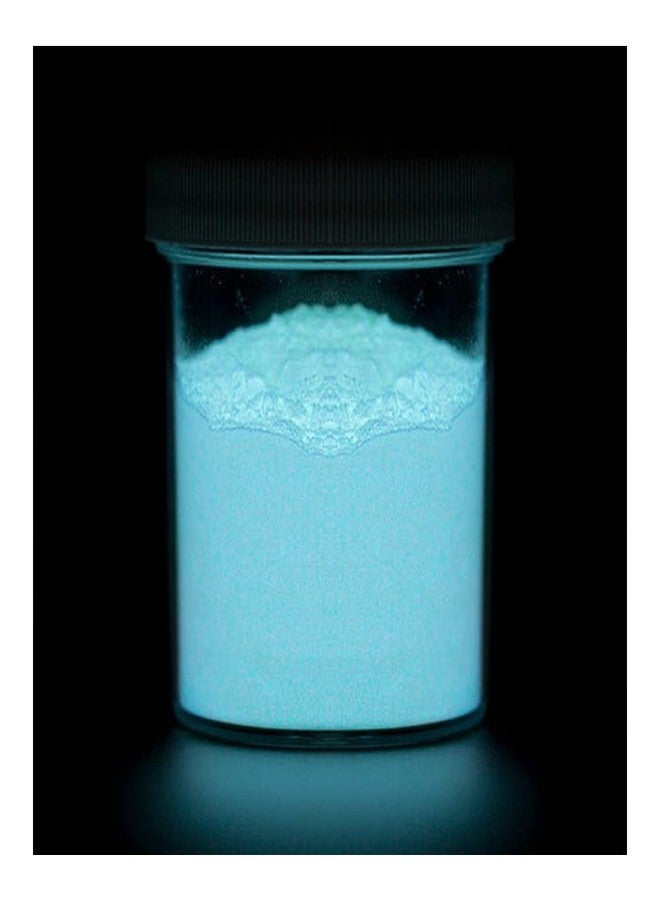 Americos Glow In The Dark Pigment Luminous Powder (Sky Blue) Safe Non-Toxic, For Slime Nails, Wall Painting, Resin, Concerts (30 GM) - Image 1