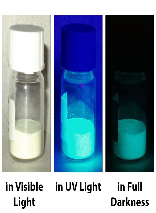 Americos Glow In The Dark Pigment Luminous Powder (Sky Blue) Safe Non-Toxic, For Slime Nails, Wall Painting, Resin, Concerts (30 GM) - Image 4