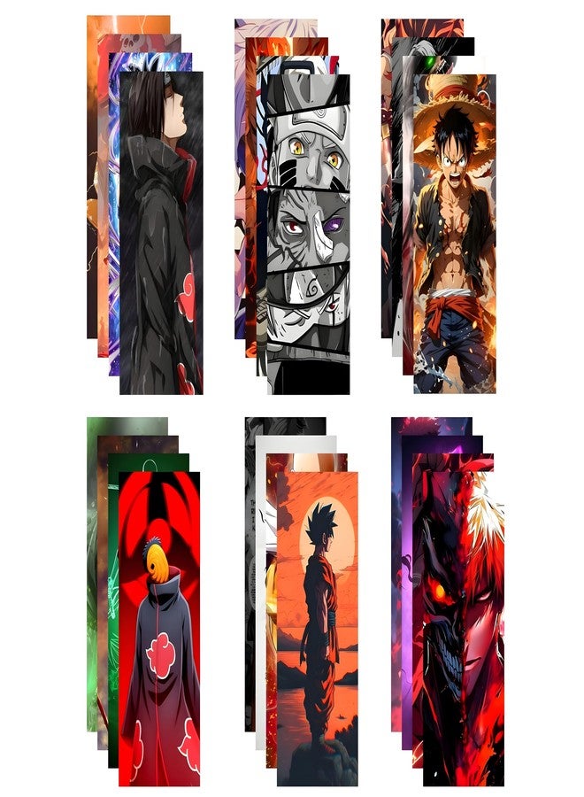 Posters Inc Demon Slayer, Naruto, Death Note, One Piece Anime Posters for Wall, Aesthetic Home Decor Items for Living Room, Birthday Gifts for Men, 300 GSM HD Quality Print, 8x2.5 inch Size Pack of 40 - Image 1