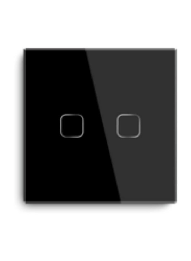 KNP KNP WiFi Smart Wall Light Switch (2 Gang) is a versatile smart switch that allows for the independent control of two separate light circuits or groups  - Image 1