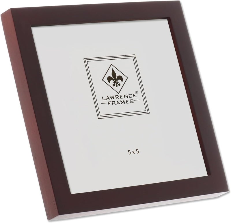 Lawrence Frames 755955 Espresso Wood Picture Frame in Dark Walnut, 5x5 - Image 3