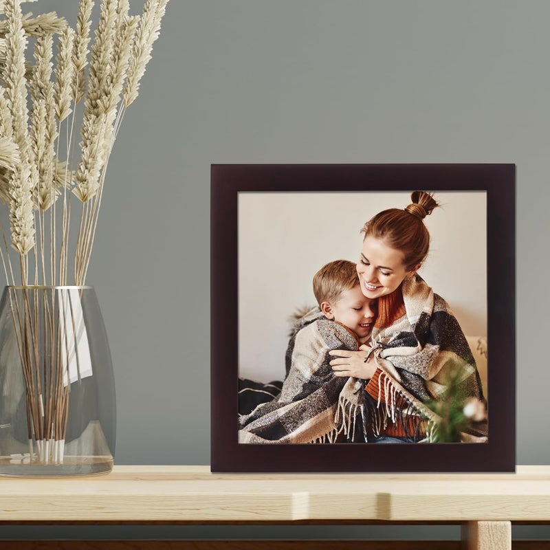 Lawrence Frames 755955 Espresso Wood Picture Frame in Dark Walnut, 5x5 - Image 2