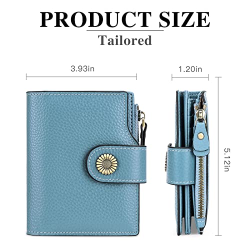 FALAN MULE Small Wallet for Women Leather Bifold Compact Small Womens Wallet with RFID Blocking - Image 3