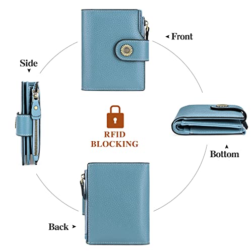 FALAN MULE Small Wallet for Women Leather Bifold Compact Small Womens Wallet with RFID Blocking - Image 4