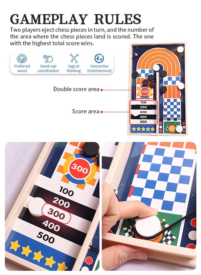 Fast Sling Puck Game, Sling Board Games, Two Player Interactive Puzzle Game  - Image 5