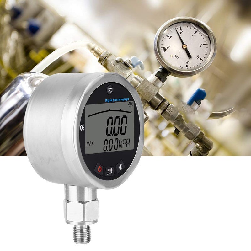 Stainless Steel Digital Pressure Gauge 40Mpa 5800PSI with LCD Display G1 4 Connector - Image 5