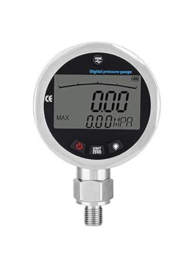 Stainless Steel Digital Pressure Gauge 40Mpa 5800PSI with LCD Display G1 4 Connector - Image 1
