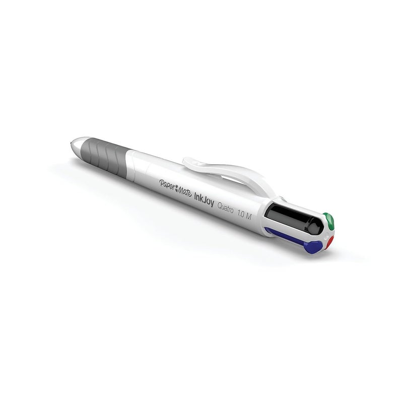 Paper Mate InkJoy Quatro Retractable Ballpoint Pens, Medium Point, Assorted Colors, 3 Pack - Image 4