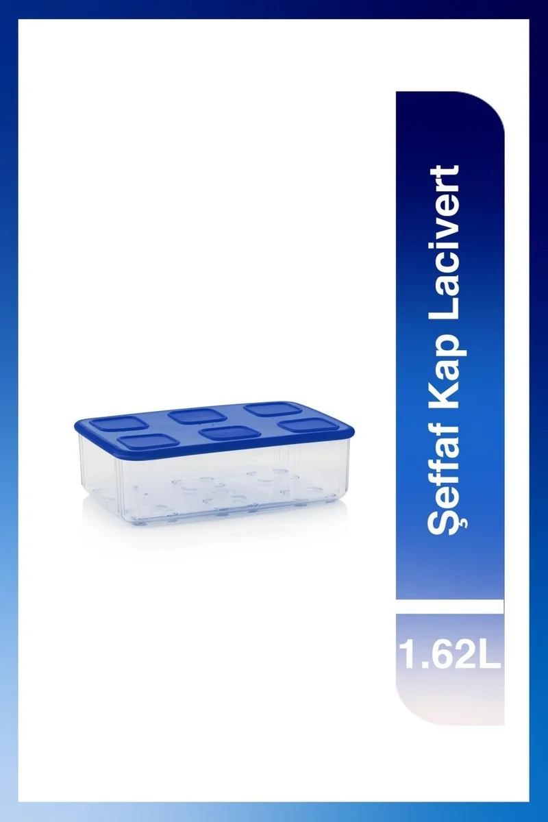 توبروير Transparent Container 1.62L Navy Blue