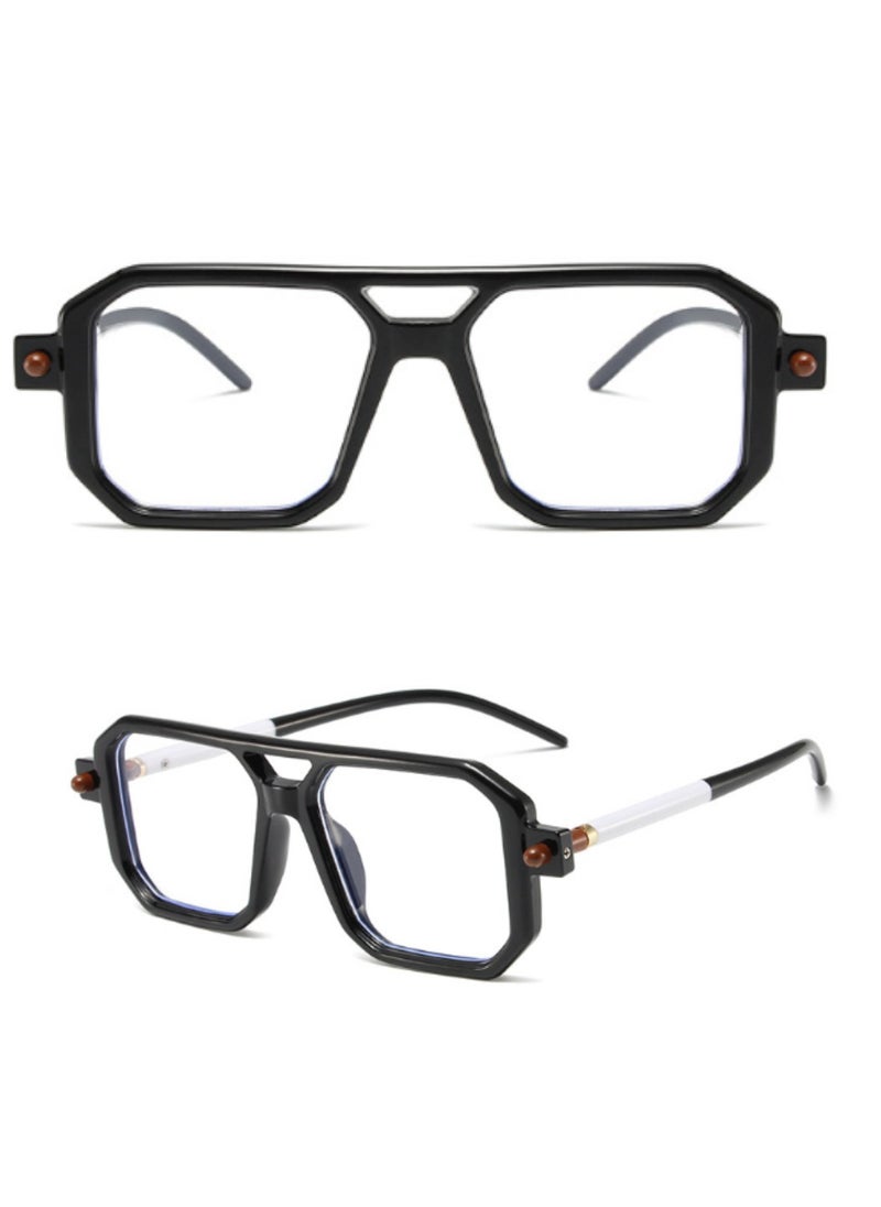 Urban Utility - Stylish Square Large Sunglasses for Women And Men, Durable, UV Protection, Trendy Eyewear, High-Quality Glasses, Fashionable Eyeglasses, Classic Shades, Designer Eyewear - Image 1