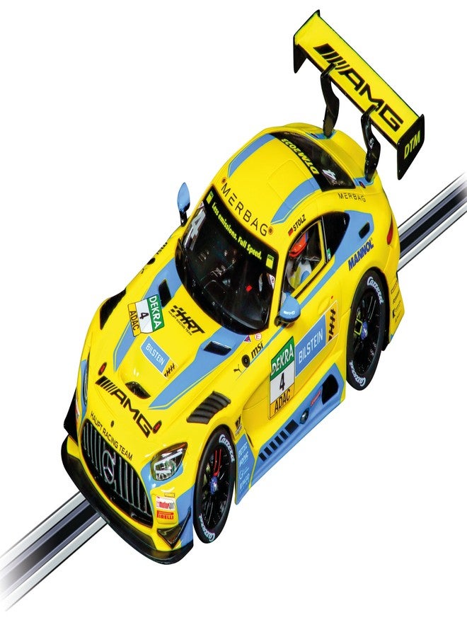 كاريرا سيارة سباق كاريرا 27775 مرسيدس-AMG GT3 Evo، فريق مرسيدس-AMG HRT، رقم 4، بطولة DTM 2023، بمقياس 1:32، من سلسلة Evolution Analog Slot Car - Image 1