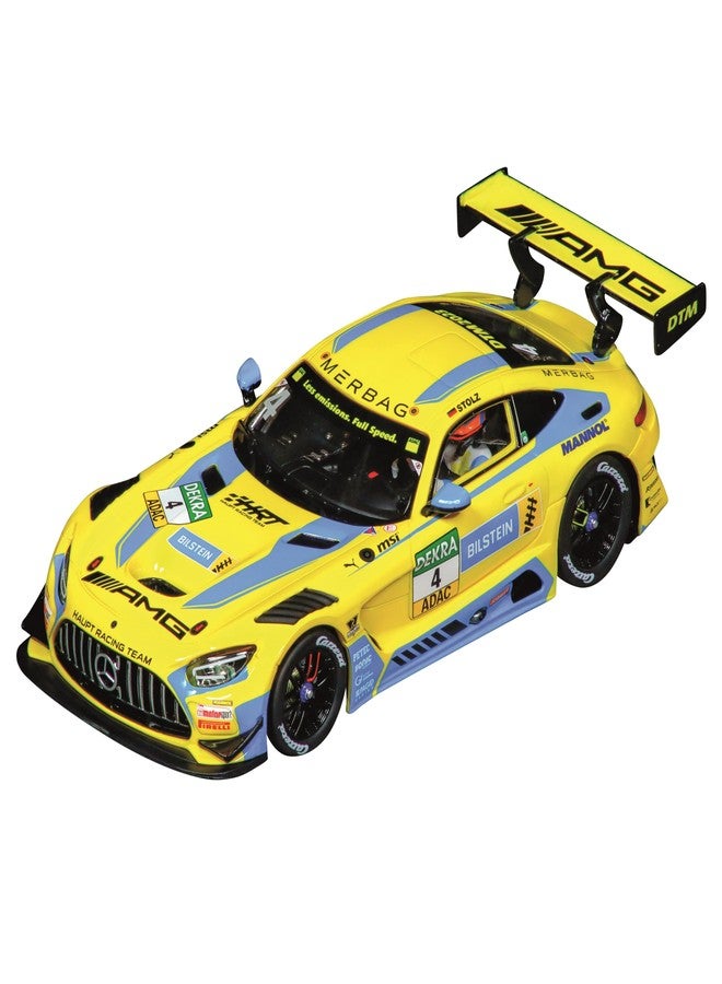 كاريرا سيارة سباق كاريرا 27775 مرسيدس-AMG GT3 Evo، فريق مرسيدس-AMG HRT، رقم 4، بطولة DTM 2023، بمقياس 1:32، من سلسلة Evolution Analog Slot Car - Image 2