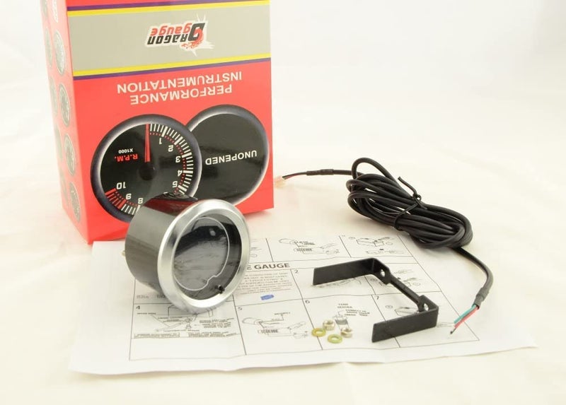 LEVANLIGHT Black 7 Color LED Display Volt Voltmeter Gauge 8~18V for Car Truck | 7 Adjustable Color LED | Dual Digital Analog Output|2-1/16" 52mm - Image 5